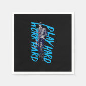 Hard werken Spelen zo hard Classic Meme Servet (Voorkant)