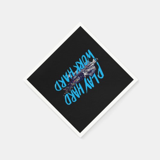 Hard werken Spelen zo hard Classic Meme Servet (Hoek)