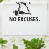 "hard werken" theedoek (Gevouwen)