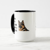 Hard Werken voor Mijn Duitse Herder Mok (Voorkant links)