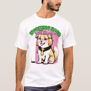 Hard Werken Voor Mijn Hond Grappig Cadeau Voor Hui T-shirt