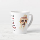 Hard werken voor My Lab Retriever Latte Mok (Rechterhoek)