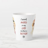 Hard werken voor My Lab Retriever Latte Mok (Voorkant)