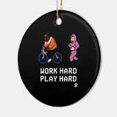 Hard werken zo hard spelen - Cloud Nine Classic Keramisch Ornament (Links)