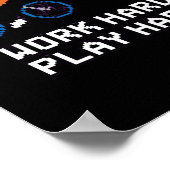 Hard werken zo hard spelen - Cloud Nine Classic Poster (Hoek)