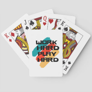 Hard werken zo hard spelen voor werknemers - Dag v Pokerkaarten