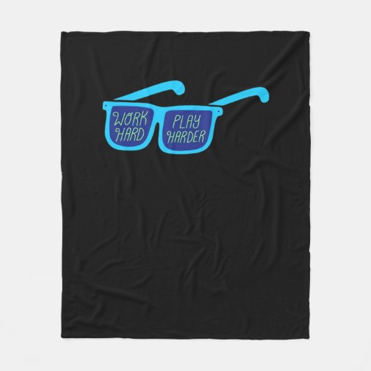 Hard werken, zo hard werken, zo hard werken fleece deken (Voorkant)