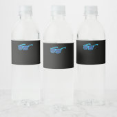 Hard werken, zo hard werken, zo hard werken waterfles etiket (Flessen)