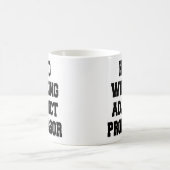 Hard werkend adjunct professor koffiemok (Center)