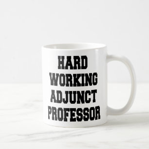 Hard werkend adjunct professor koffiemok