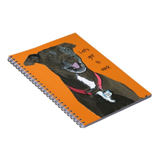 Hard werkend hondenjournaal notitieboek (Rechterzijde)