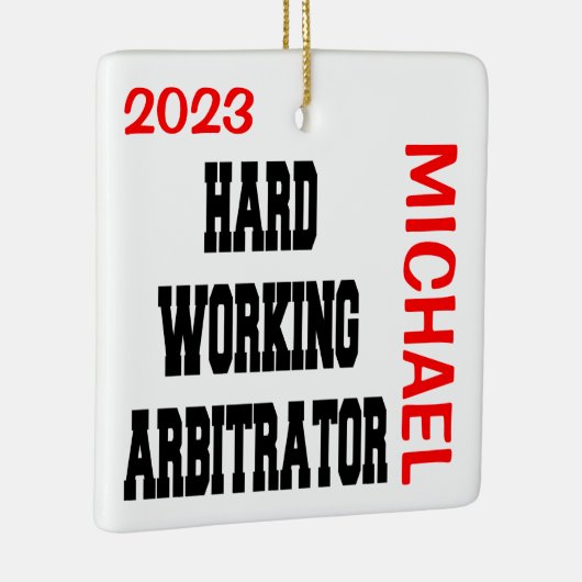 Hard werkende arbiter keramisch ornament (Rechts)