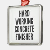 Hard werkende betonafwerkmachine metalen ornament (Links)