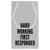 Hard werkende eerste responder klein cadeauzakje (Achterkant)