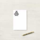 Hard werkende ergotherapeut post-it® notes (Op bureau)