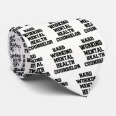 Hard-werkende geestelijke gezondheidsadviseur stropdas (Opgerold)