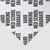 Hard werkende Med School Afstuderen Tissuepapier (Detail)