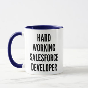 Hard-werkende Ontwikkelaar van de Salesforce Mok