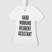 Hard werkende Resident Assistant Ornament (voorkant)