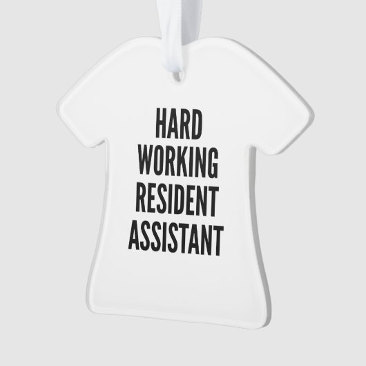Hard werkende Resident Assistant Ornament (voorkant)