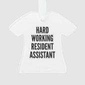 Hard werkende Resident Assistant Ornament (achterkant)