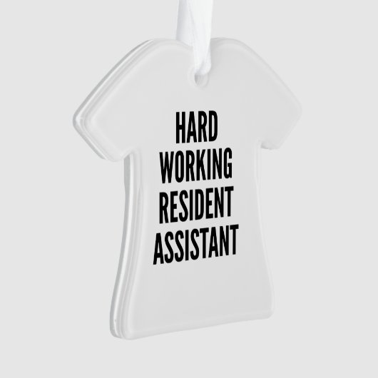 Hard werkende Resident Assistant Ornament (voorkant)