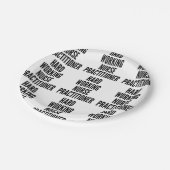 Hard werkende verpleegkundige papieren bordje (Gekanteld)