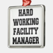 Hard-werkfaciliteitsbeheer Metalen Ornament (Links)