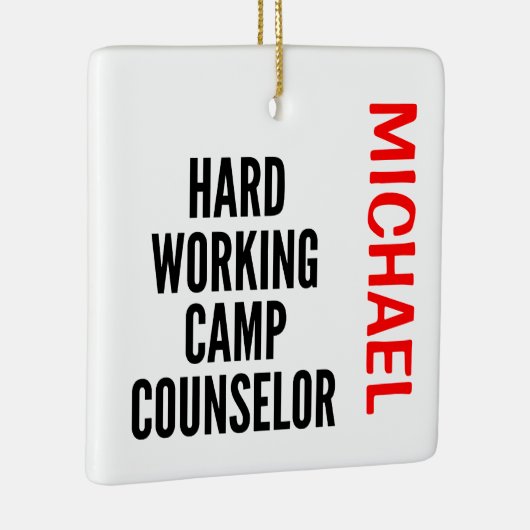 Hard-werkkamp adviseur CUSTOM Keramisch Ornament (Rechts)