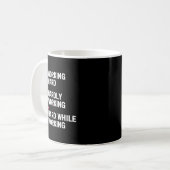 Hard While Working Grappige Volwassen Checklist Ga Koffiemok (Voorkant links)