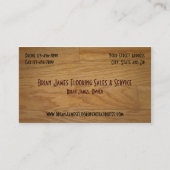 Hard Wood Flooring Sales Visitekaartje (Voorkant)