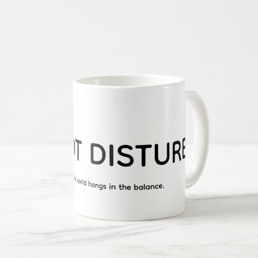 Hard work  koffiemok (Voorkant rechts)