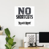 Hard Work Motivation: No Shortcuts Poster (Thuiskantoor)