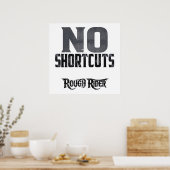 Hard Work Motivation: No Shortcuts Poster (Keuken)