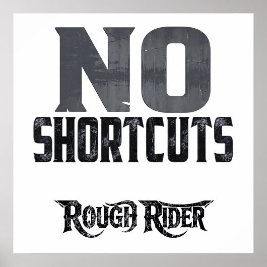 Hard Work Motivation: No Shortcuts Poster (Voorkant)