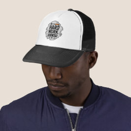Hard Work Pays Off Grunge Worker Design Trucker Pet