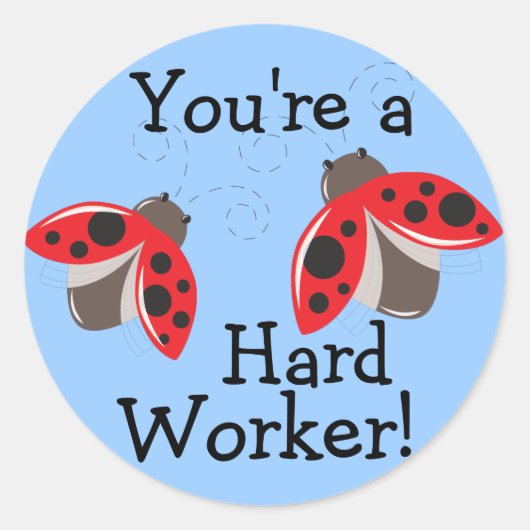 Hard Worker Beloning Stickers - Ladybugs (Voorkant)