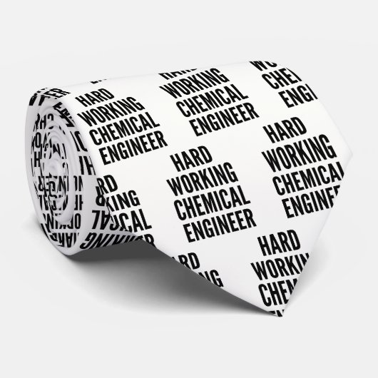 Hard-Working Chemical Engineer Stropdas (Opgerold)