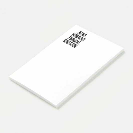 Hard Working Funeral Director Post-it® Notes (Schuin)