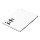 Hard Working Game Designer Notitieblok (Linkerzijde)