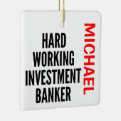 Hard-working Investment Banker Keramisch Ornament (Rechts)