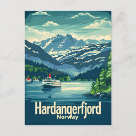 Hardangerfjord Noorwegen Briefkaart