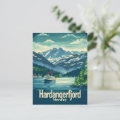 Hardangerfjord Noorwegen Briefkaart (Staand voorkant)