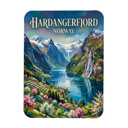Hardangerfjord Noorwegen Magneet (Verticaal)