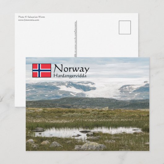 Hardangervidda Briefkaart Noorwegen (Voorkant / Achterkant)