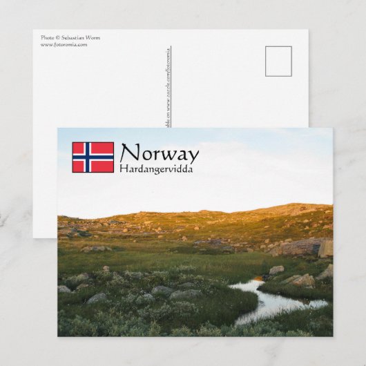 Hardangervidda Briefkaart Noorwegen (Voorkant / Achterkant)
