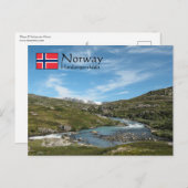Hardangervidda Noorwegen Briefkaart (Voorkant / Achterkant)