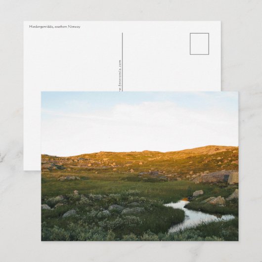 Hardangervidda Noorwegen Briefkaart (Voorkant / Achterkant)