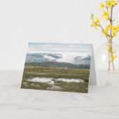 Hardangervidda Noorwegen Card Kaart (Gele Bloem)