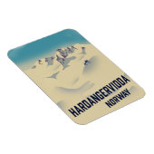 Hardangervidda Norway vakantie poster. Magneet (Rechterzijde)